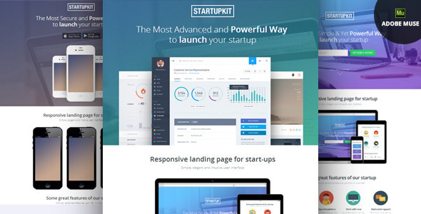 Startupkit - Parallax Muse Template