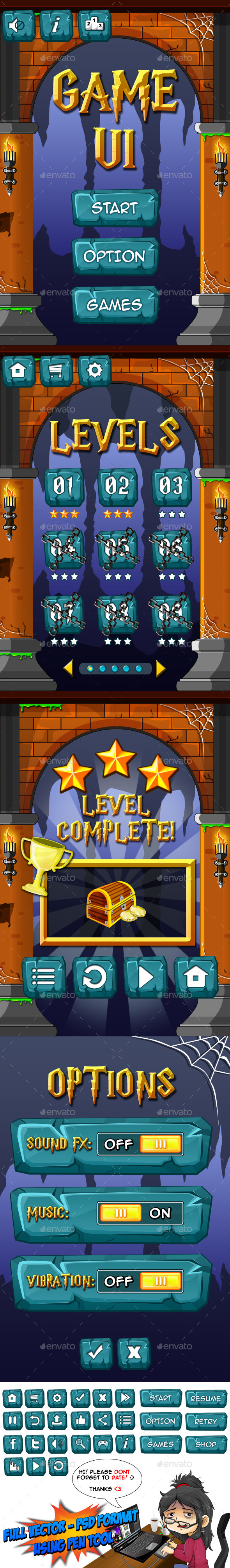 GraphicRiver Game UI 2 11363868 GraphicRiver Game UI 2 11363868
