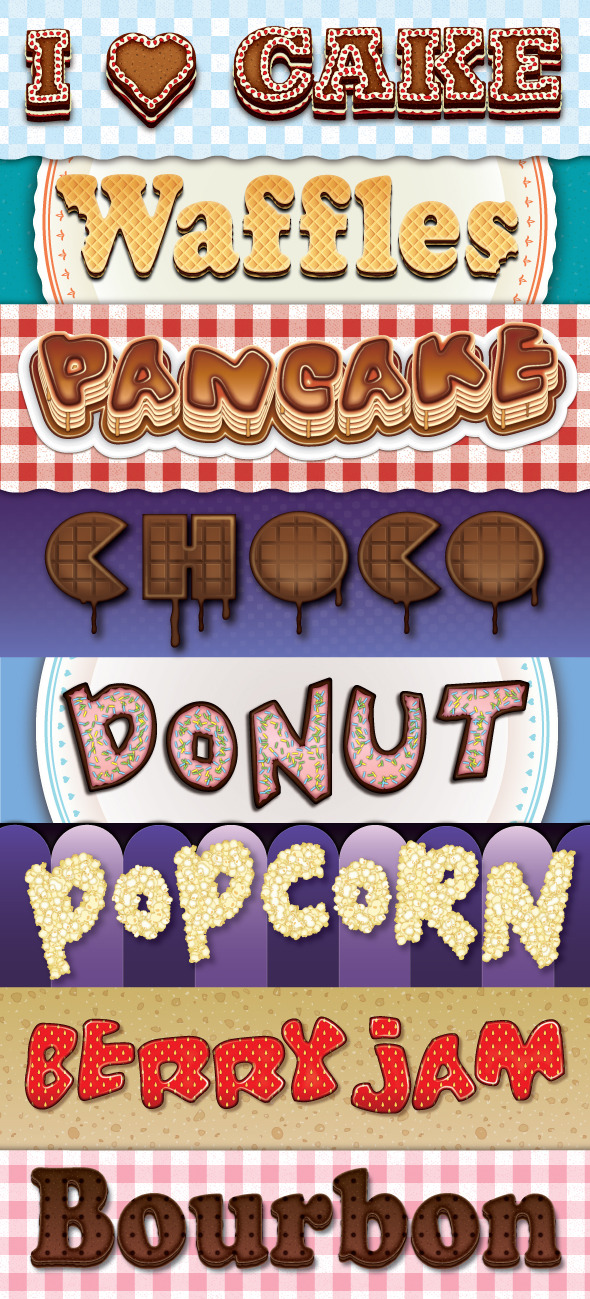 GraphicRiver Sweet Treat Graphic Styles 11364024 GraphicRiver Sweet Treat Graphic Styles 11364024