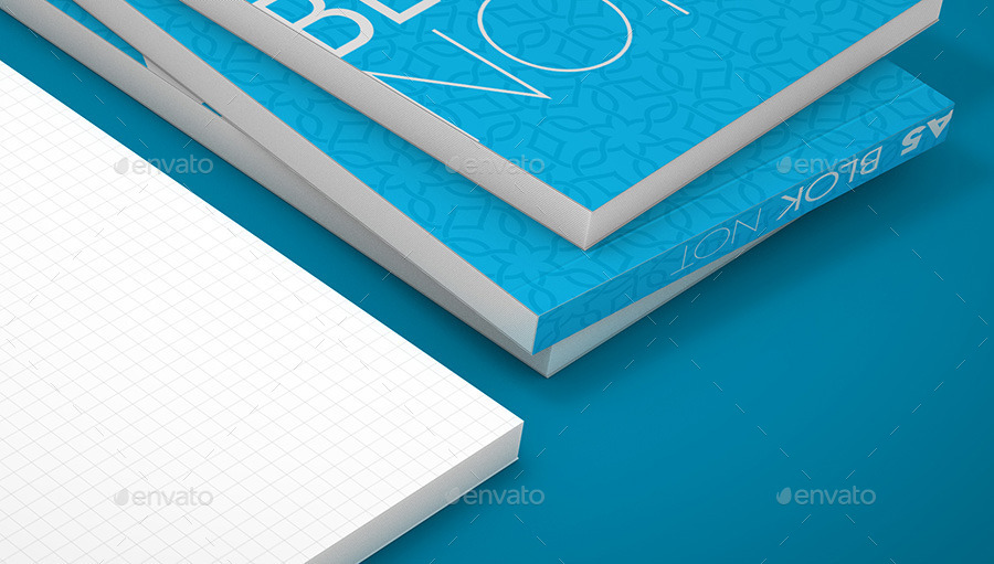 Download A4 - A5 Blocknote Mock-Up by sakinlesh | GraphicRiver