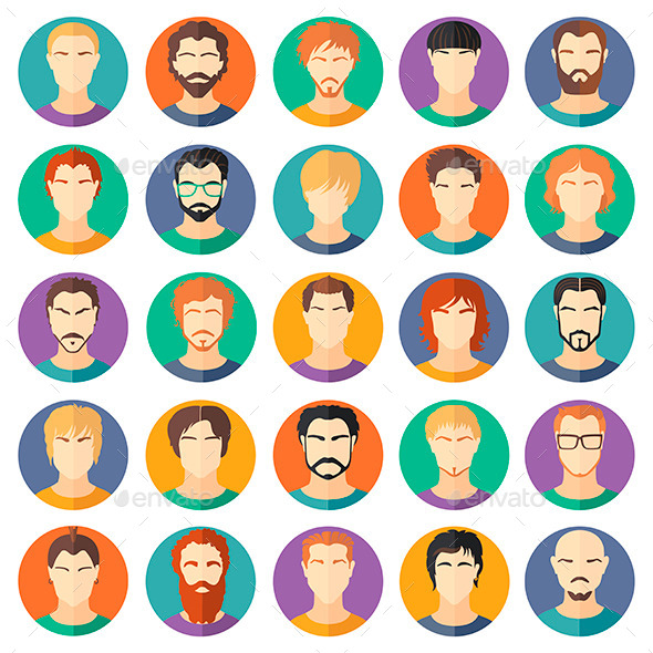 GraphicRiver Set of Guys in Modern Flat Design 11365499 GraphicRiver Set of Guys in Modern Flat Design 11365499