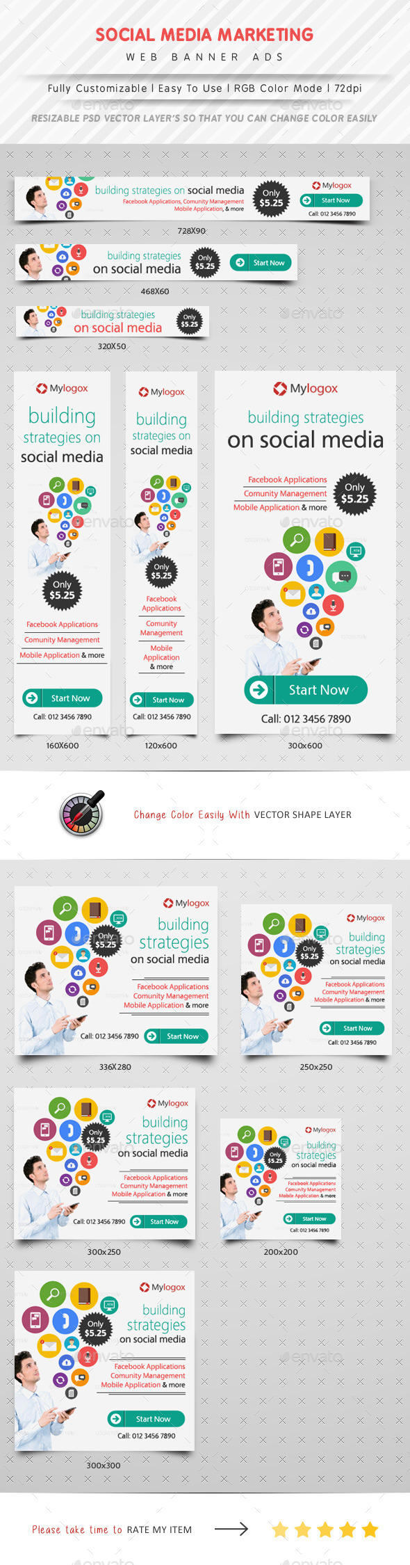 GraphicRiver Social Media Marketing Web Banner Ads 11366290 GraphicRiver Social Media Marketing Web Banner Ads 11366290