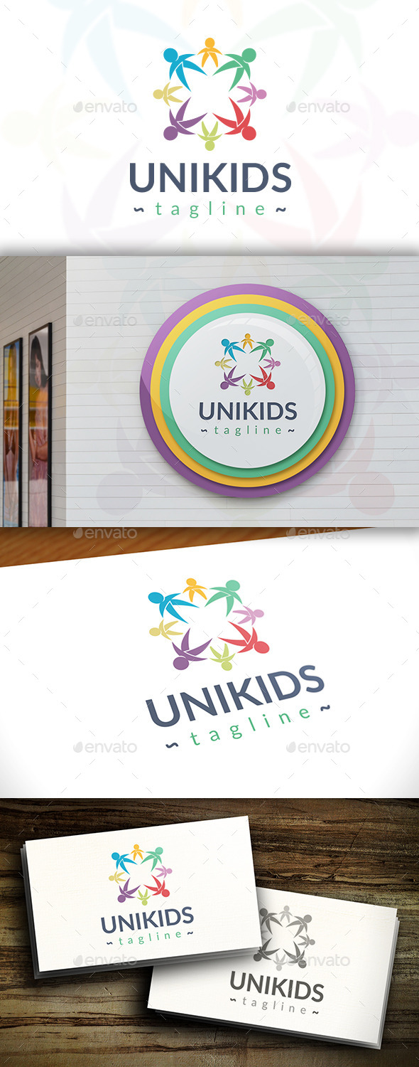 GraphicRiver United Kids Logo 11367791 GraphicRiver United Kids Logo 11367791