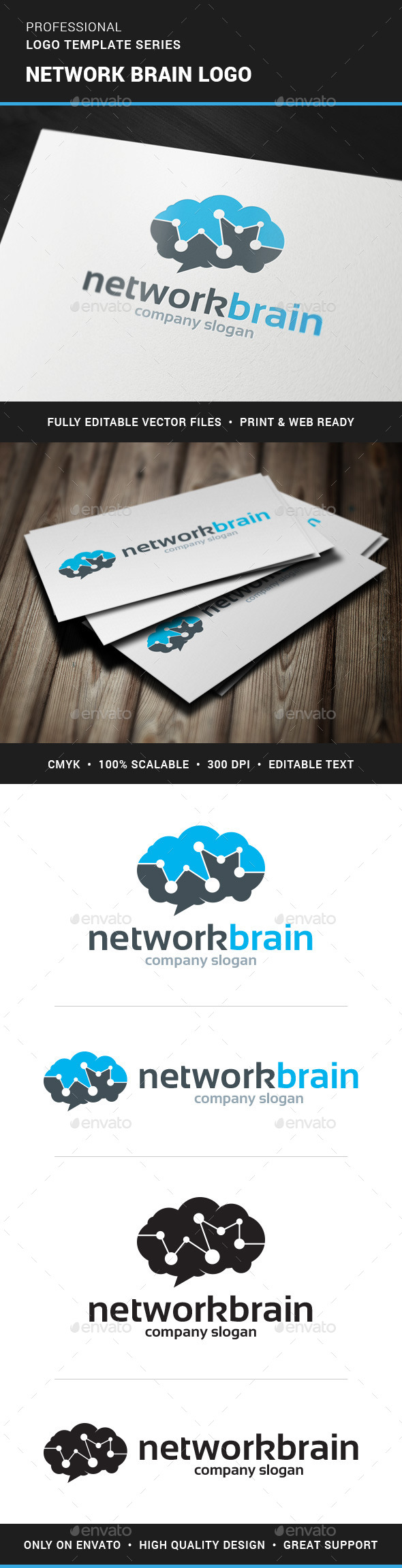 GraphicRiver Network Brain Logo Template 11369032 GraphicRiver Network Brain Logo Template 11369032