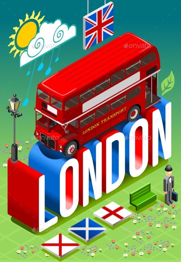 GraphicRiver London Double Decker Postcard 11369188 GraphicRiver London Double Decker Postcard 11369188