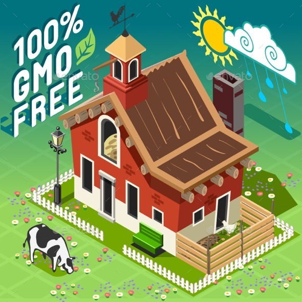 GraphicRiver Isometric GMO Free Farming 11369239 GraphicRiver Isometric GMO Free Farming 11369239