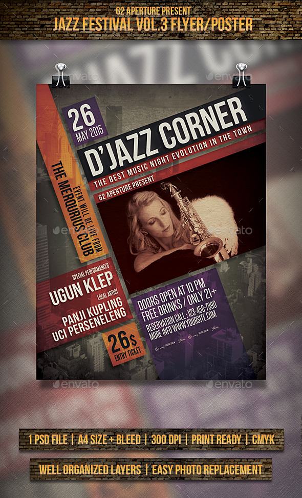 Jazz Festival Flyer / Poster Vol.3 (Events)