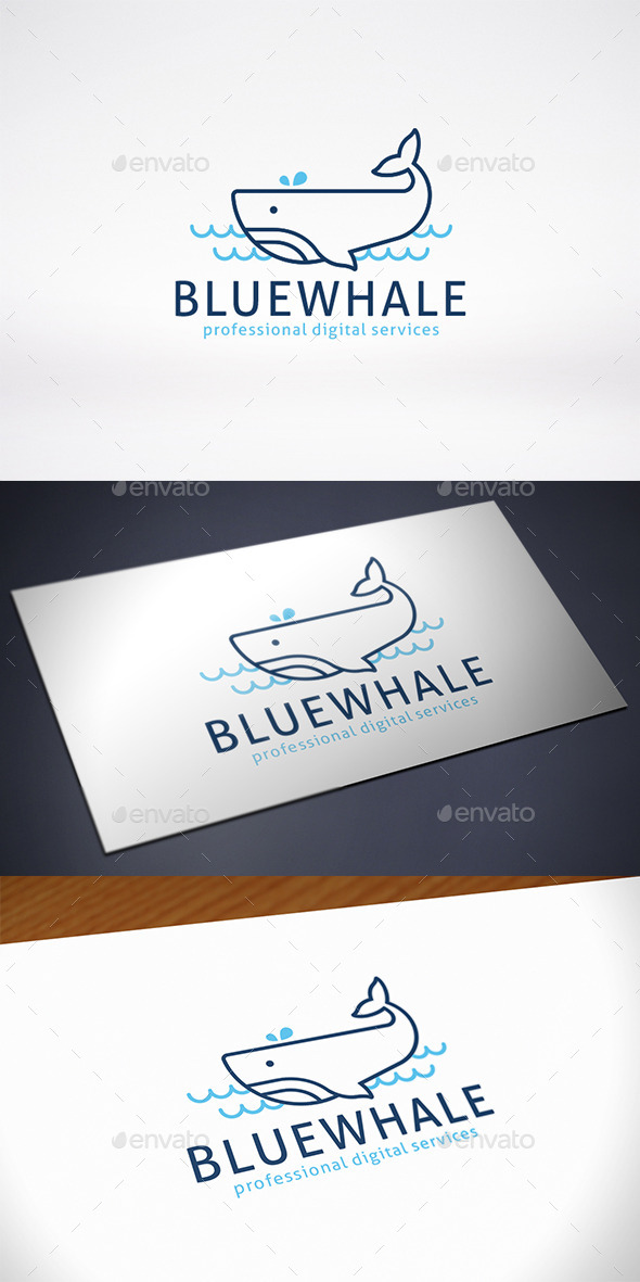 GraphicRiver Blue Whale Design Logo Template 11369505 GraphicRiver Blue Whale Design Logo Template 11369505