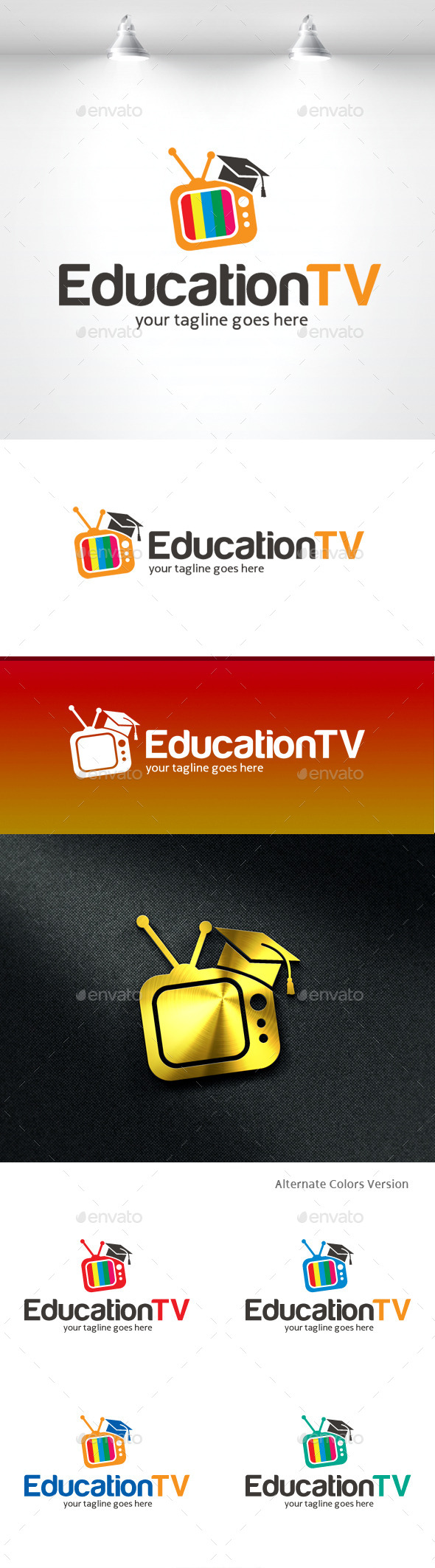 GraphicRiver Education TV Logo 11369611 GraphicRiver Education TV Logo 11369611
