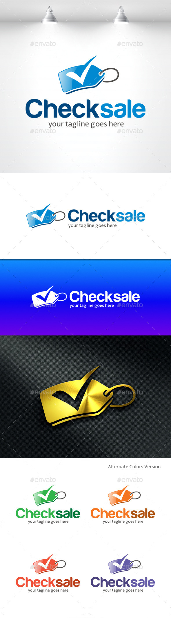 GraphicRiver Check Sale Logo 11370023 GraphicRiver Check Sale Logo 11370023