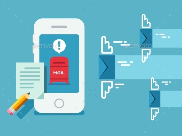 GraphicRiver Newsletter Notification On Smart Phone Screen Flat 11370226 GraphicRiver Newsletter Notification On Smart Phone Screen Flat 11370226