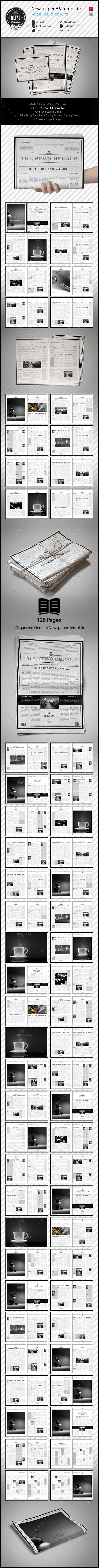 GraphicRiver Newspaper A3 Template 11372142 GraphicRiver Newspaper A3 Template 11372142