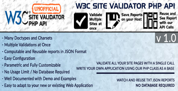 W3C Site Validator - Unofficial API