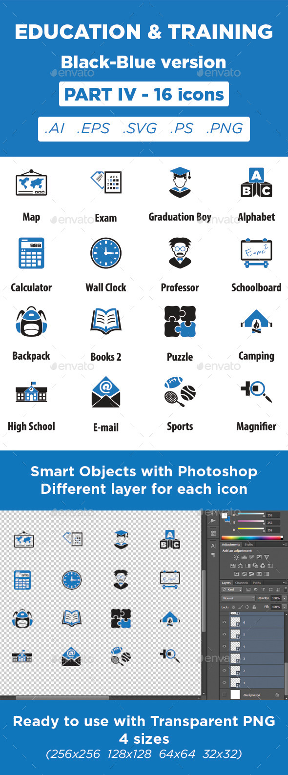 GraphicRiver Education & Training Icons Black-Blue Part 4 11373192 GraphicRiver Education & Training Icons Black-Blue Part 4 11373192