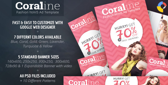 CodeCanyon Coraline Fashion HTML5 Ad Template 11353637 CodeCanyon Coraline Fashion HTML5 Ad Template 11353637