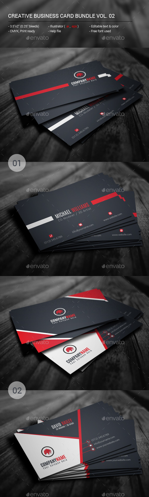 GraphicRiver Creative Business Card Bundle Vol.02 11373642 GraphicRiver Creative Business Card Bundle Vol.02 11373642