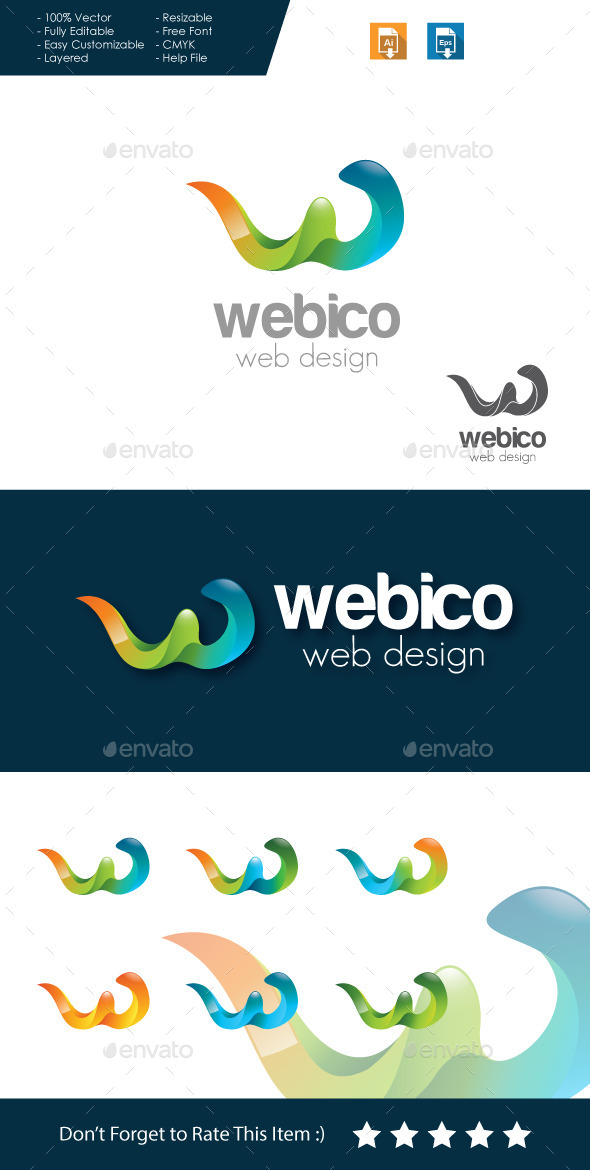 GraphicRiver Webico Web Design Letter W Logo 11373646 GraphicRiver Webico Web Design Letter W Logo 11373646