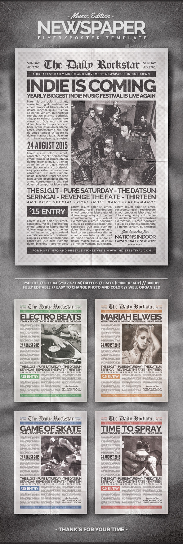 GraphicRiver Newspaper Flyer Template 11152612 GraphicRiver Newspaper Flyer Template 11152612