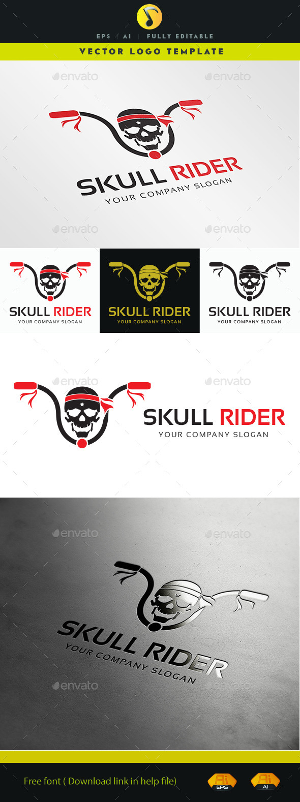 GraphicRiver Skull Rider 11373764 GraphicRiver Skull Rider 11373764
