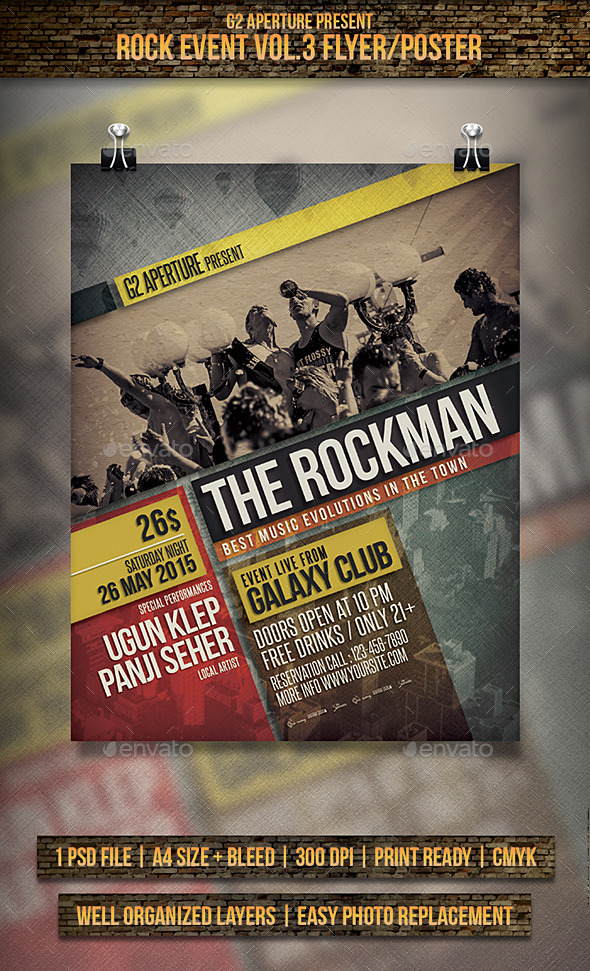 GraphicRiver Rock Event Flyer Poster Vol.3 11373787 GraphicRiver Rock Event Flyer Poster Vol.3 11373787