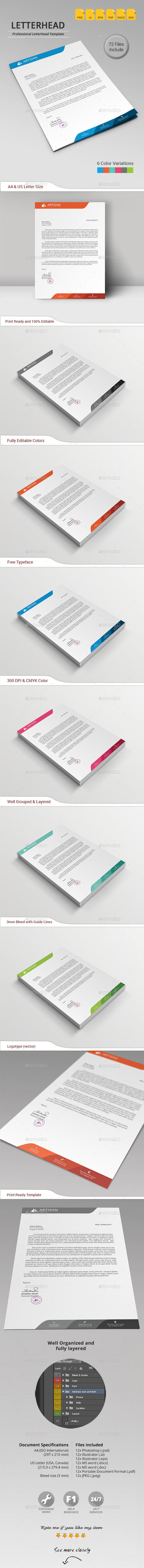 GraphicRiver Letterhead 11374474 GraphicRiver Letterhead 11374474