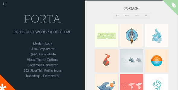 Download PORTA - Responsive Portfolio WordPress Theme