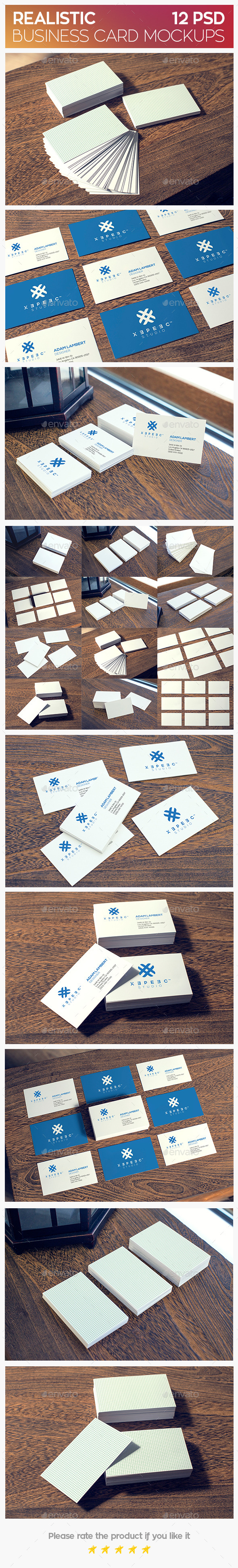 GraphicRiver Realistic Business Card Mockups 11375812 GraphicRiver Realistic Business Card Mockups 11375812