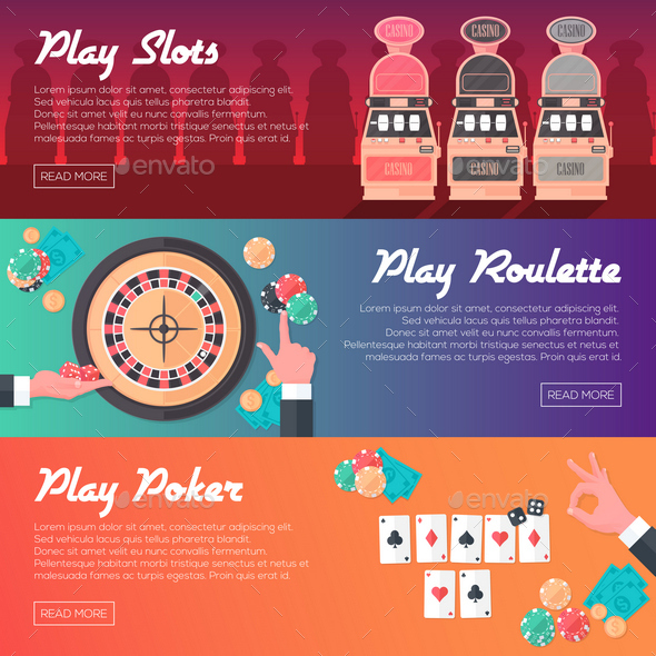 GraphicRiver Casino Horizontal Banner Set 11365632 GraphicRiver Casino Horizontal Banner Set 11365632