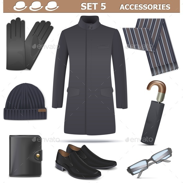 GraphicRiver Male Accessories Set 5 11378197 GraphicRiver Male Accessories Set 5 11378197
