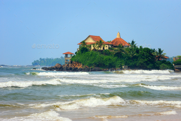 Buddhist Temple on island (Misc) Photo Download