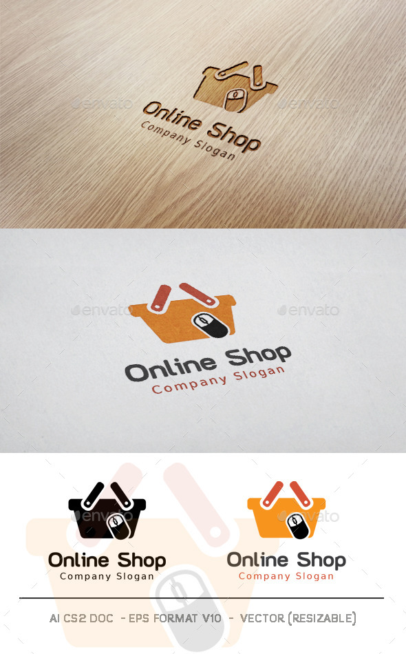 GraphicRiver Online Shop Logo 11378456 GraphicRiver Online Shop Logo 11378456