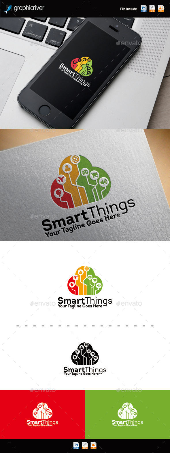 GraphicRiver Internet Of Things Cloud Logo 11378573 GraphicRiver Internet Of Things Cloud Logo 11378573