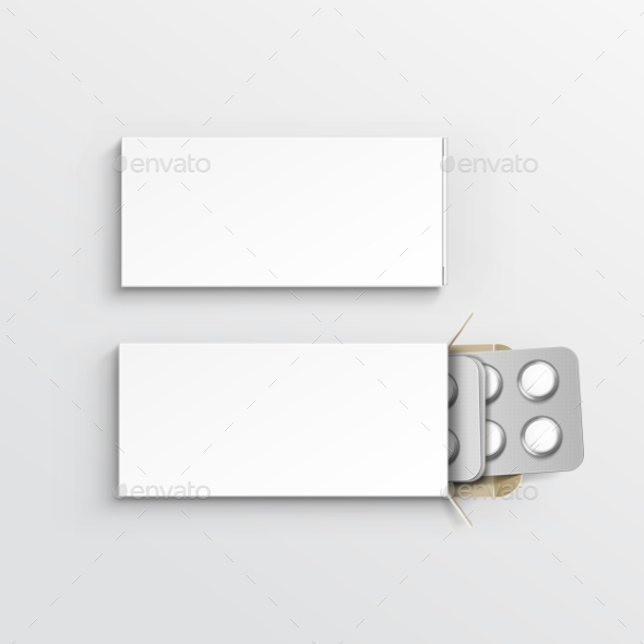GraphicRiver Blank Package Box for Blister of Pills 11378646 GraphicRiver Blank Package Box for Blister of Pills 11378646