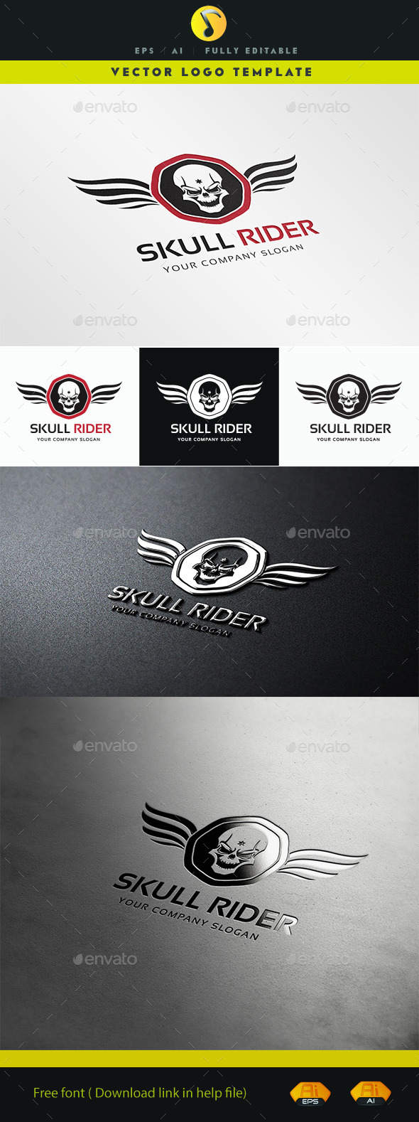 GraphicRiver Skull Rider 11378775 GraphicRiver Skull Rider 11378775