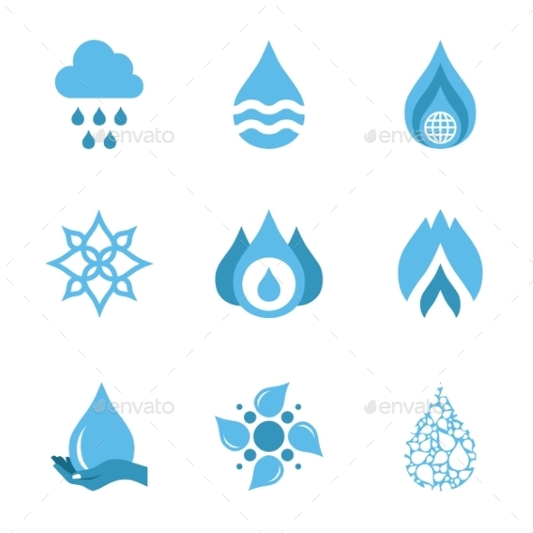 GraphicRiver Water Drop Shapes Collection Vector Icon 11379243 GraphicRiver Water Drop Shapes Collection Vector Icon 11379243