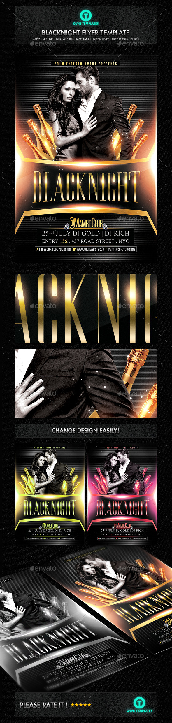 GraphicRiver Luxury VIP Gold Flyer Template 11304828 GraphicRiver Luxury VIP Gold Flyer Template 11304828