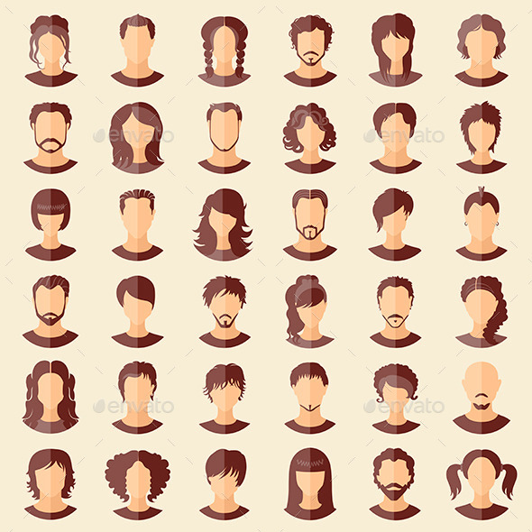 GraphicRiver Set of Avatars 11379317 GraphicRiver Set of Avatars 11379317