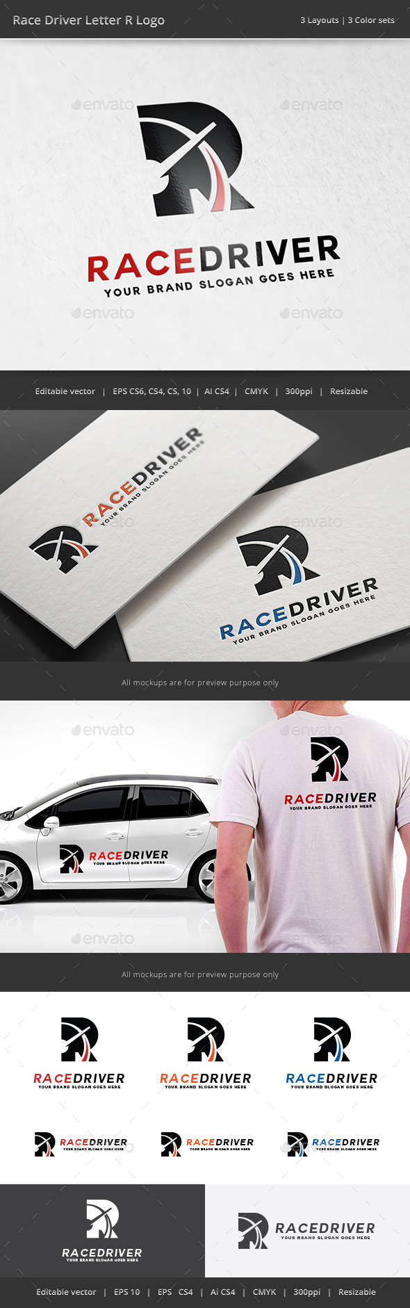 GraphicRiver Race Drvier Letter R Logo 11379321 GraphicRiver Race Drvier Letter R Logo 11379321