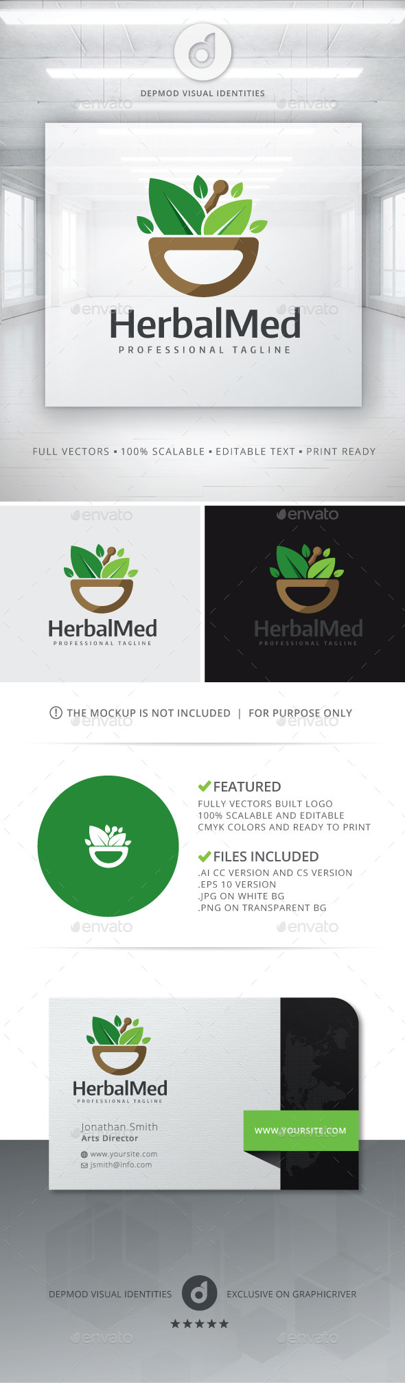 GraphicRiver Herbal Med Logo 11379746 GraphicRiver Herbal Med Logo 11379746