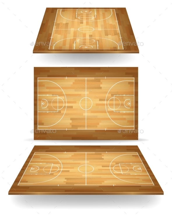 GraphicRiver Wooden Basketball Court With Perspective 11380919 GraphicRiver Wooden Basketball Court With Perspective 11380919