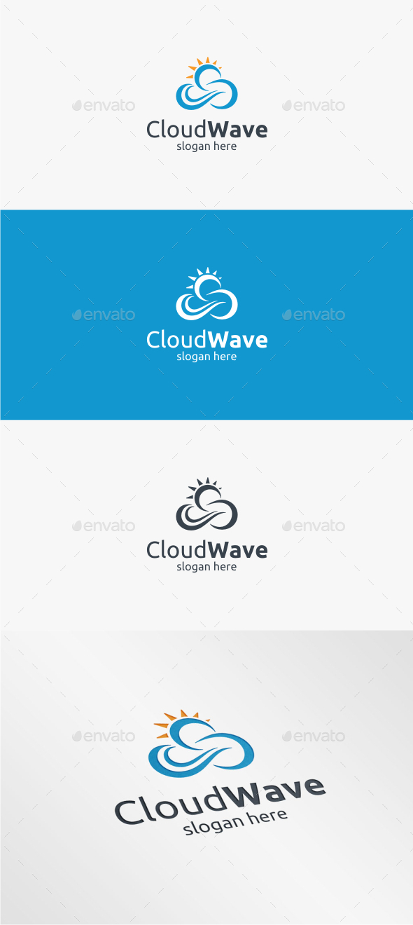 GraphicRiver Cloud Wave Logo Template 11381304 GraphicRiver Cloud Wave Logo Template 11381304