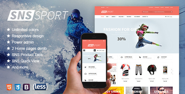 SNS Sport - Responsive Magento Theme