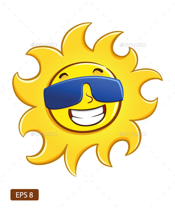 GraphicRiver Happy Sun Wearing Glasses 11374770 GraphicRiver Happy Sun Wearing Glasses 11374770
