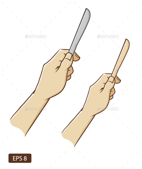 GraphicRiver Hand Holding a Knife 11383523 GraphicRiver Hand Holding a Knife 11383523