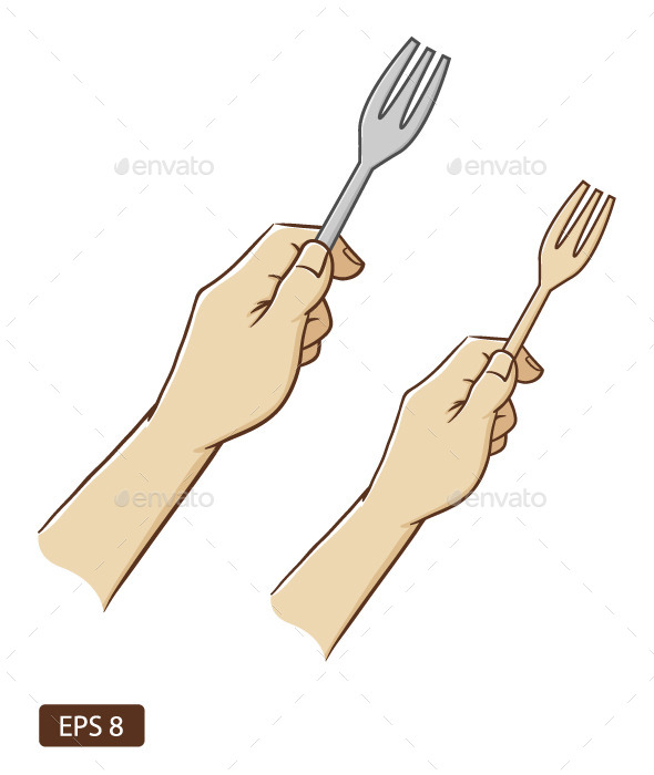 GraphicRiver Hand Holding a Fork 11383532 GraphicRiver Hand Holding a Fork 11383532