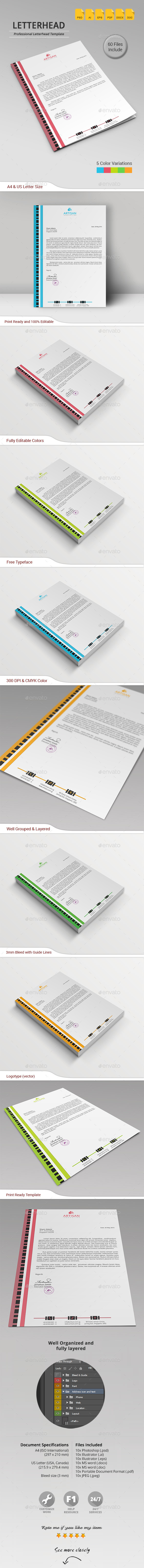 GraphicRiver Letterhead 11383790 GraphicRiver Letterhead 11383790