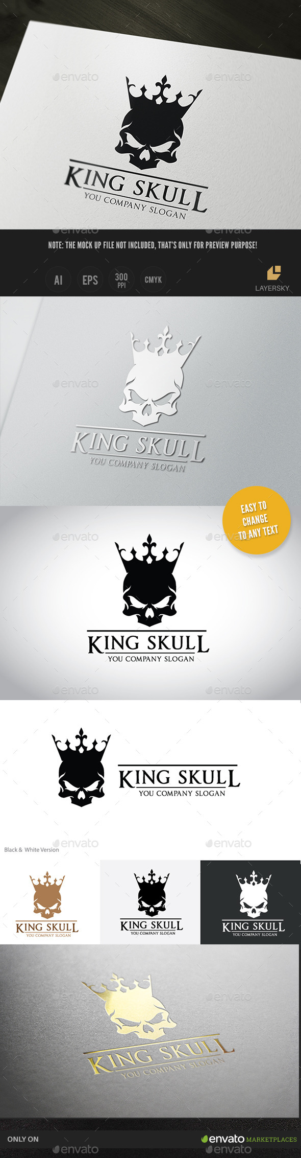 GraphicRiver King Skull 11384153 GraphicRiver King Skull 11384153