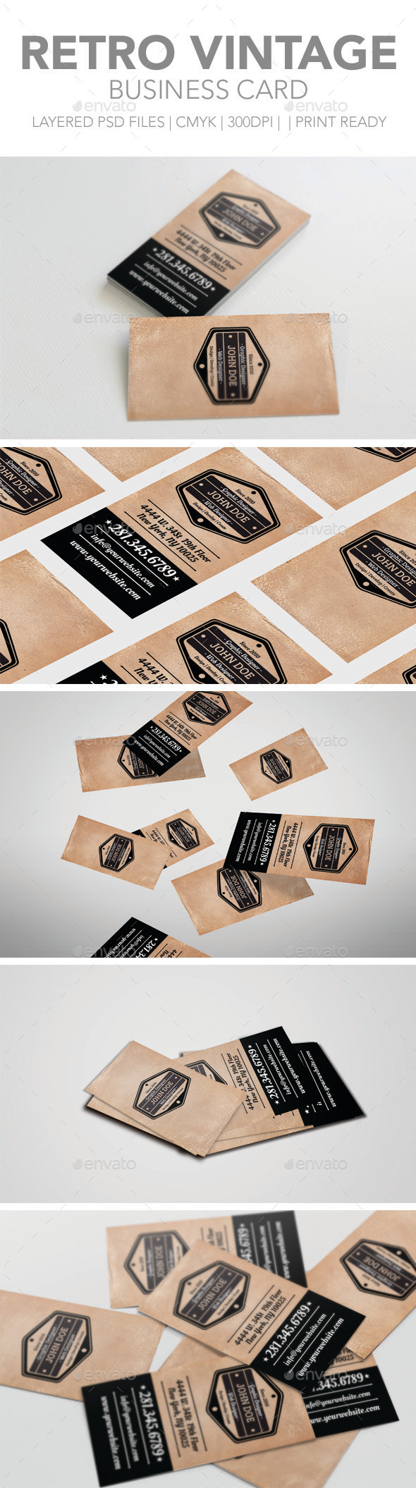 GraphicRiver Retro Vintage Business Card 11384241 GraphicRiver Retro Vintage Business Card 11384241