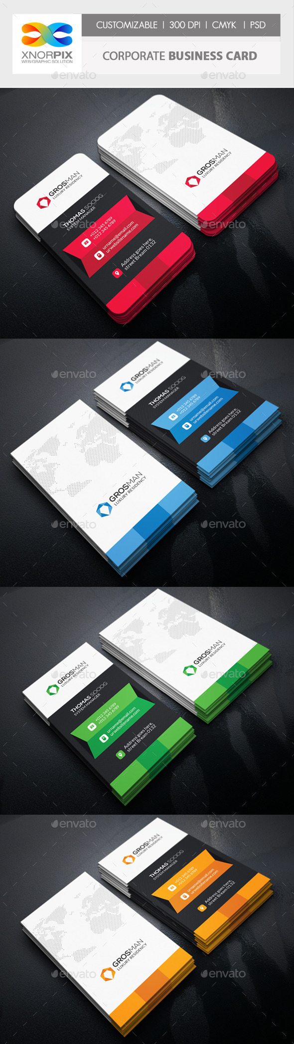 GraphicRiver Corporate Business Card 11299207 GraphicRiver Corporate Business Card 11299207