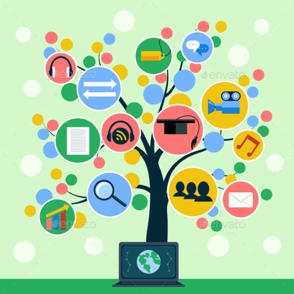 GraphicRiver Internet Application Icons Tree 11384684 GraphicRiver Internet Application Icons Tree 11384684